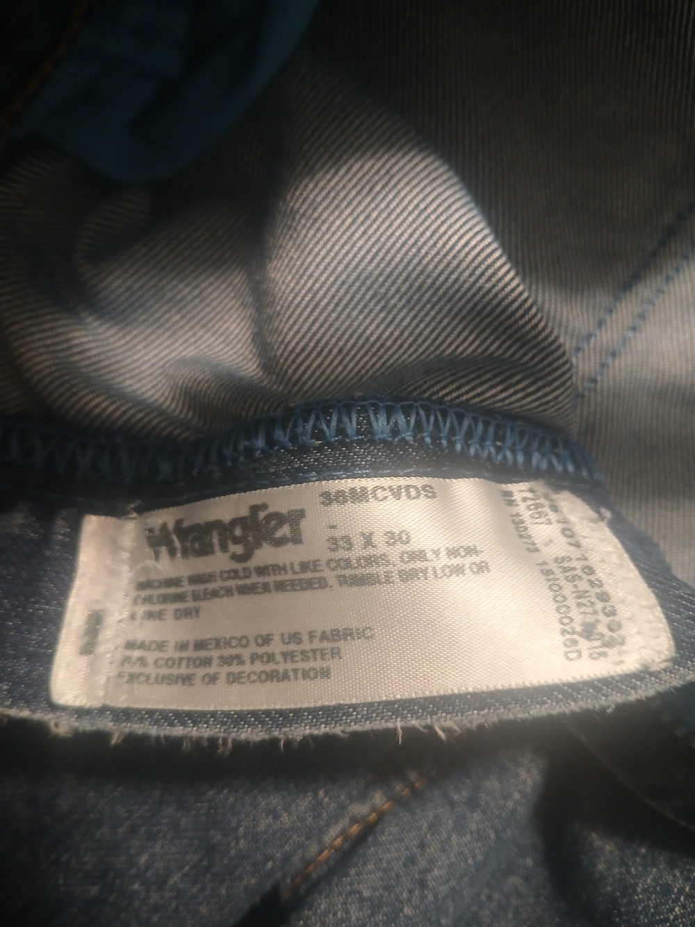 Wrangler Jeans 33 x 30 - Blue Denim